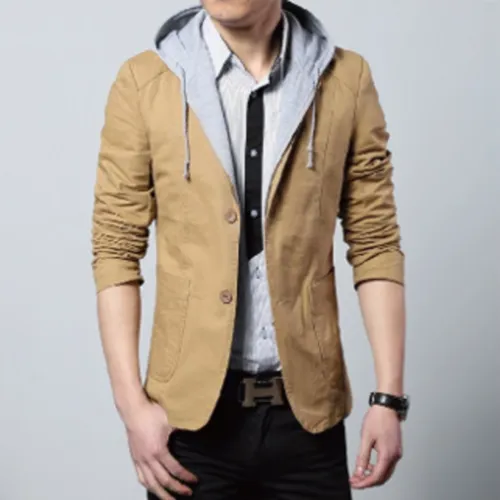 Street Style Hooded Blazer