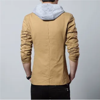 Street Style Hooded Blazer
