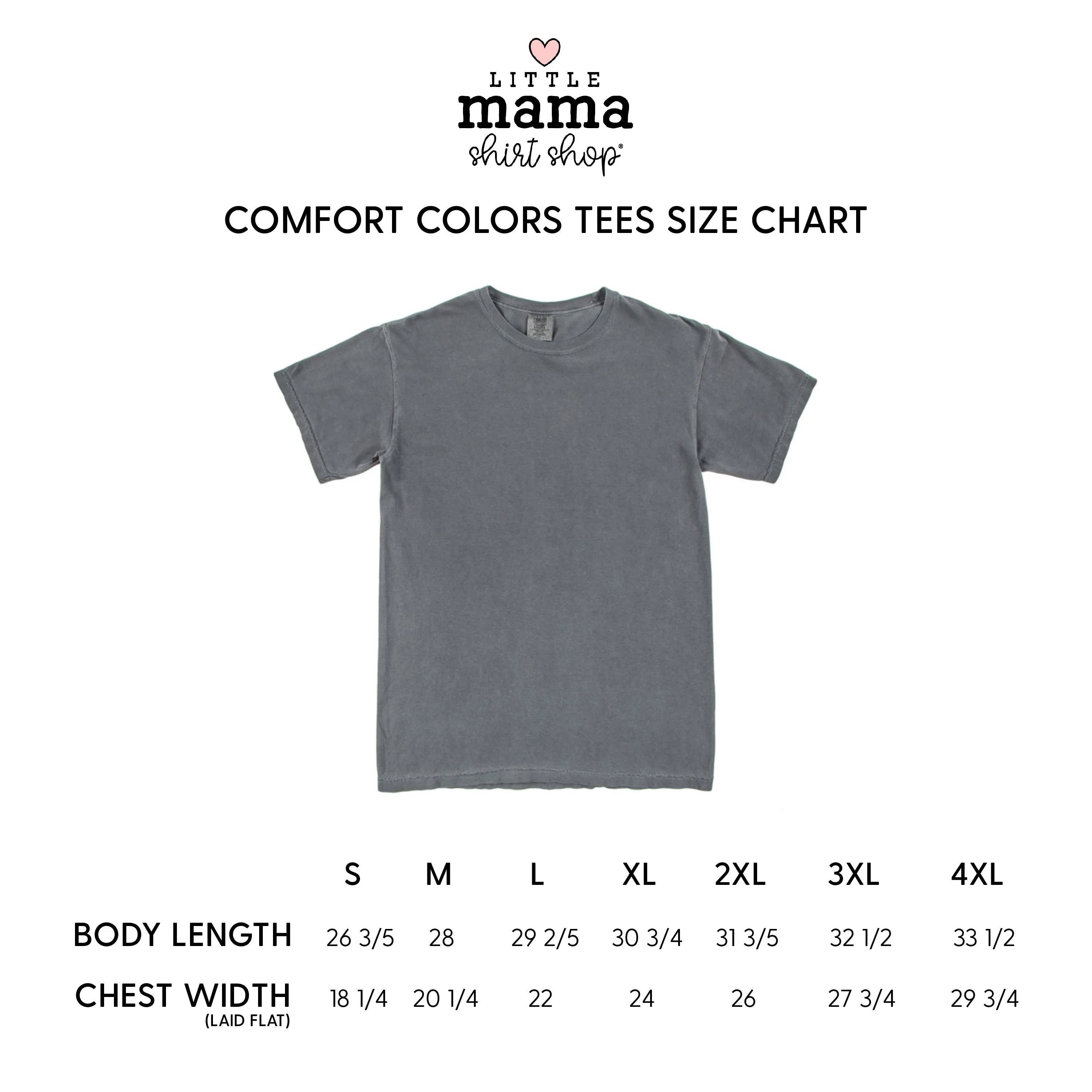 THE RETRO EDIT - Mommin' Smiley Pocket on Front w/ Mommin' All Day Everyday Full on Back - SHORT SLEEVE COMFORT COLORS TEE