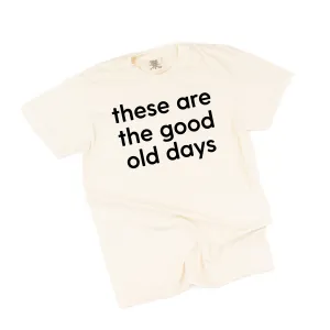 These Are The Good Old Days - Design on Front - SHORT SLEEVE COMFORT COLORS TEE