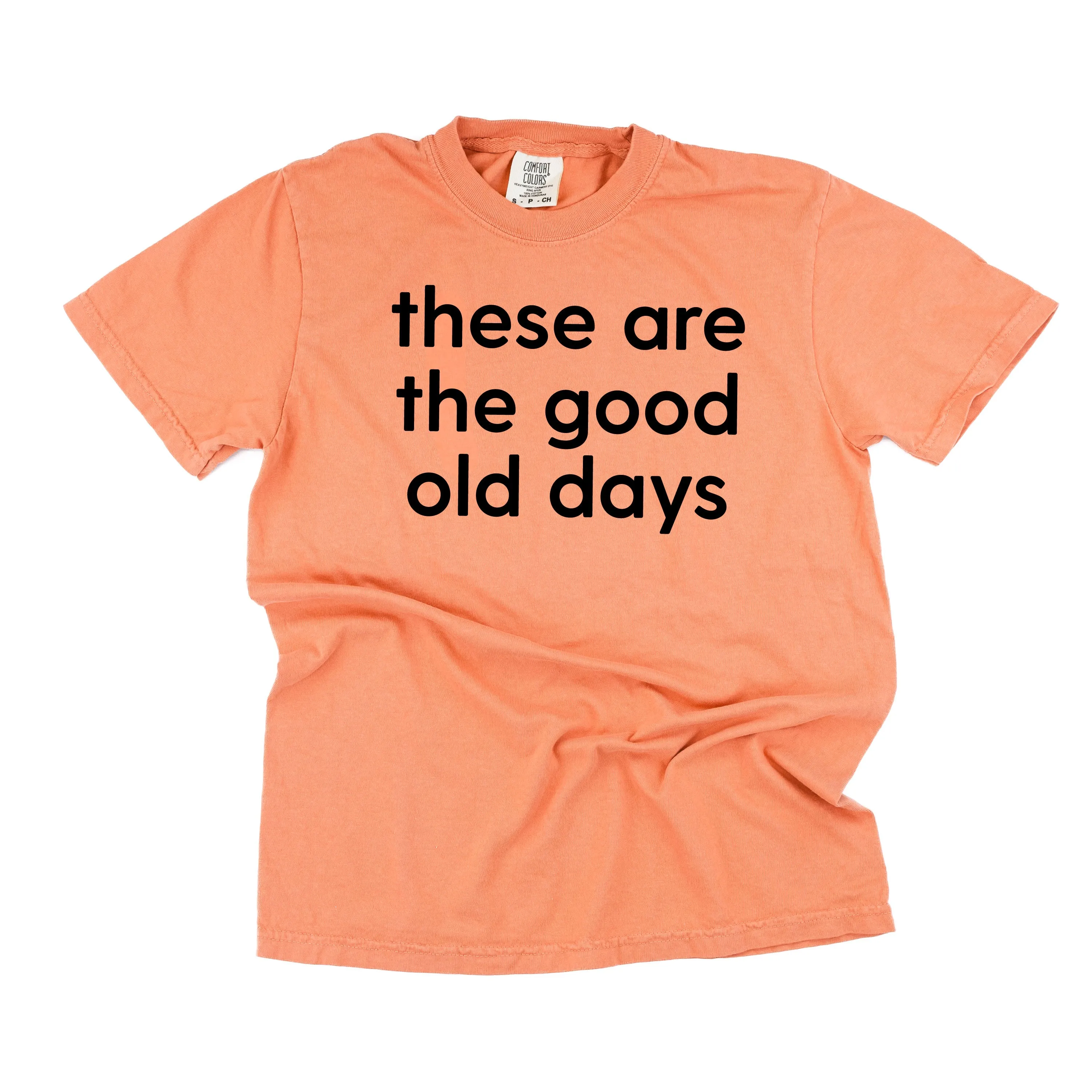 These Are The Good Old Days - Design on Front - SHORT SLEEVE COMFORT COLORS TEE