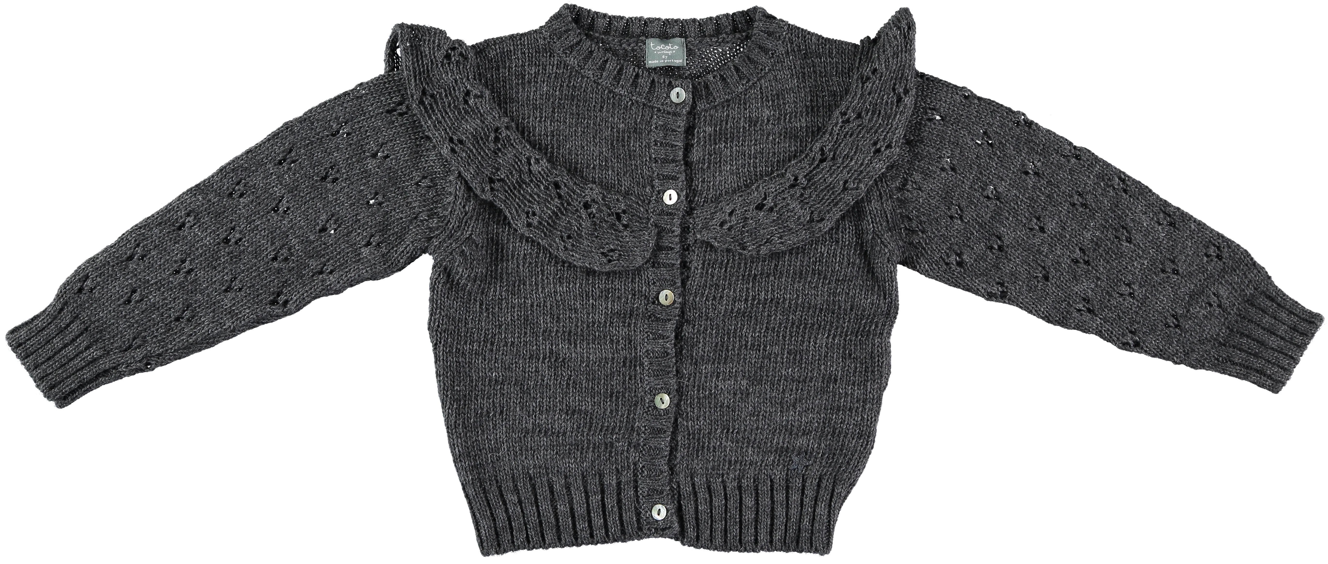 Tocoto Vintage Brown Knit Cardigan