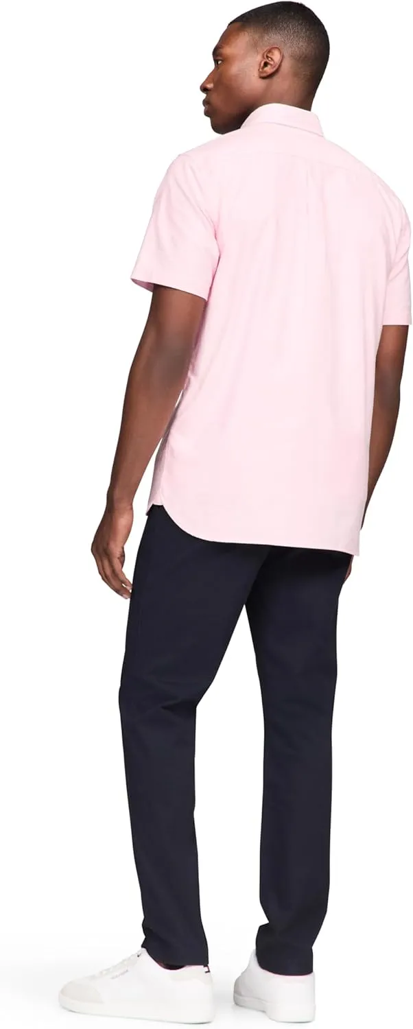 Tommy Hilfiger Short Sleeve Oxford Regular Fit, Men's Button Down Shirts