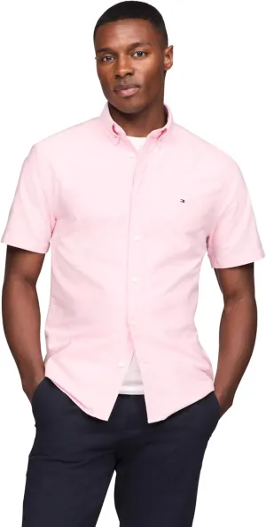 Tommy Hilfiger Short Sleeve Oxford Regular Fit, Men's Button Down Shirts