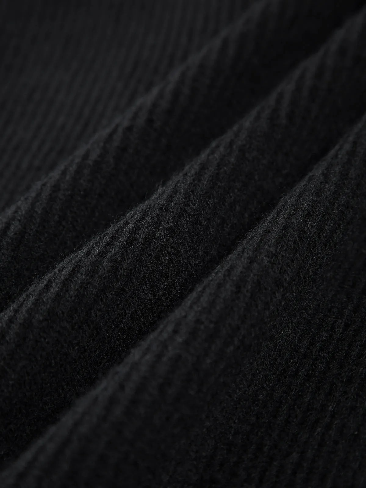Turtleneck Color Graceful Contrast Cardigan