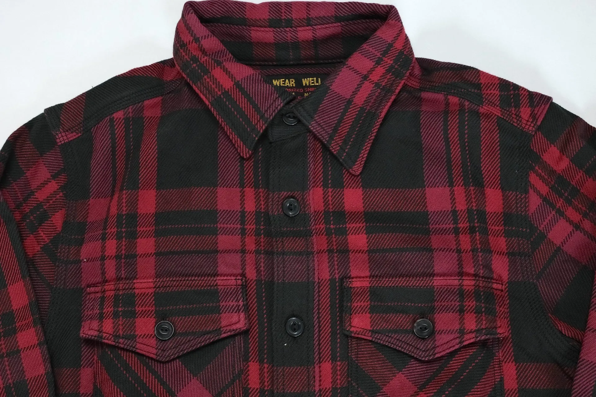UES 15.5oz Ultra-Heavyweight Flannel Utility Workshirt (Flame Red)