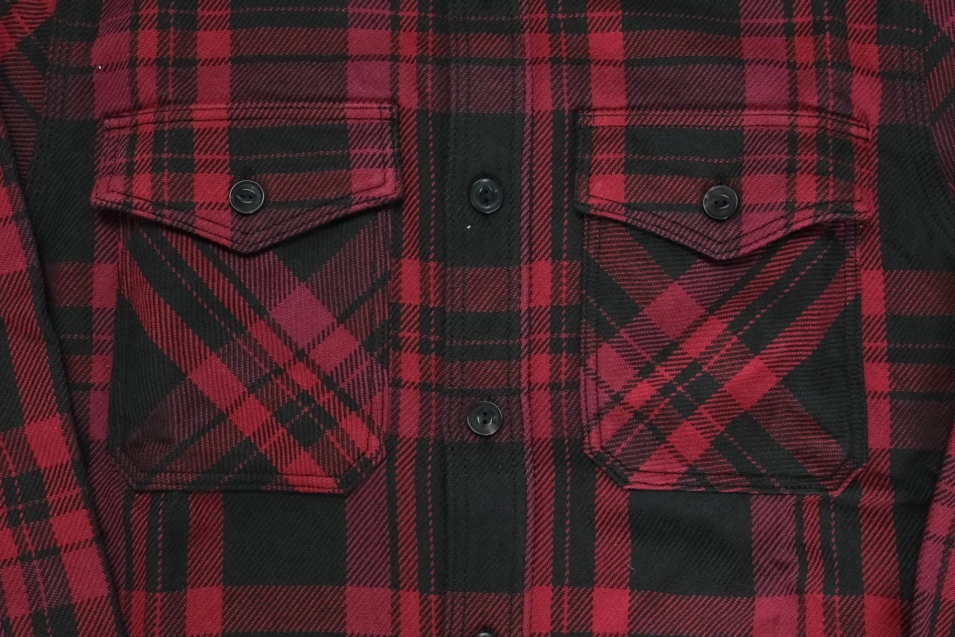 UES 15.5oz Ultra-Heavyweight Flannel Utility Workshirt (Flame Red)