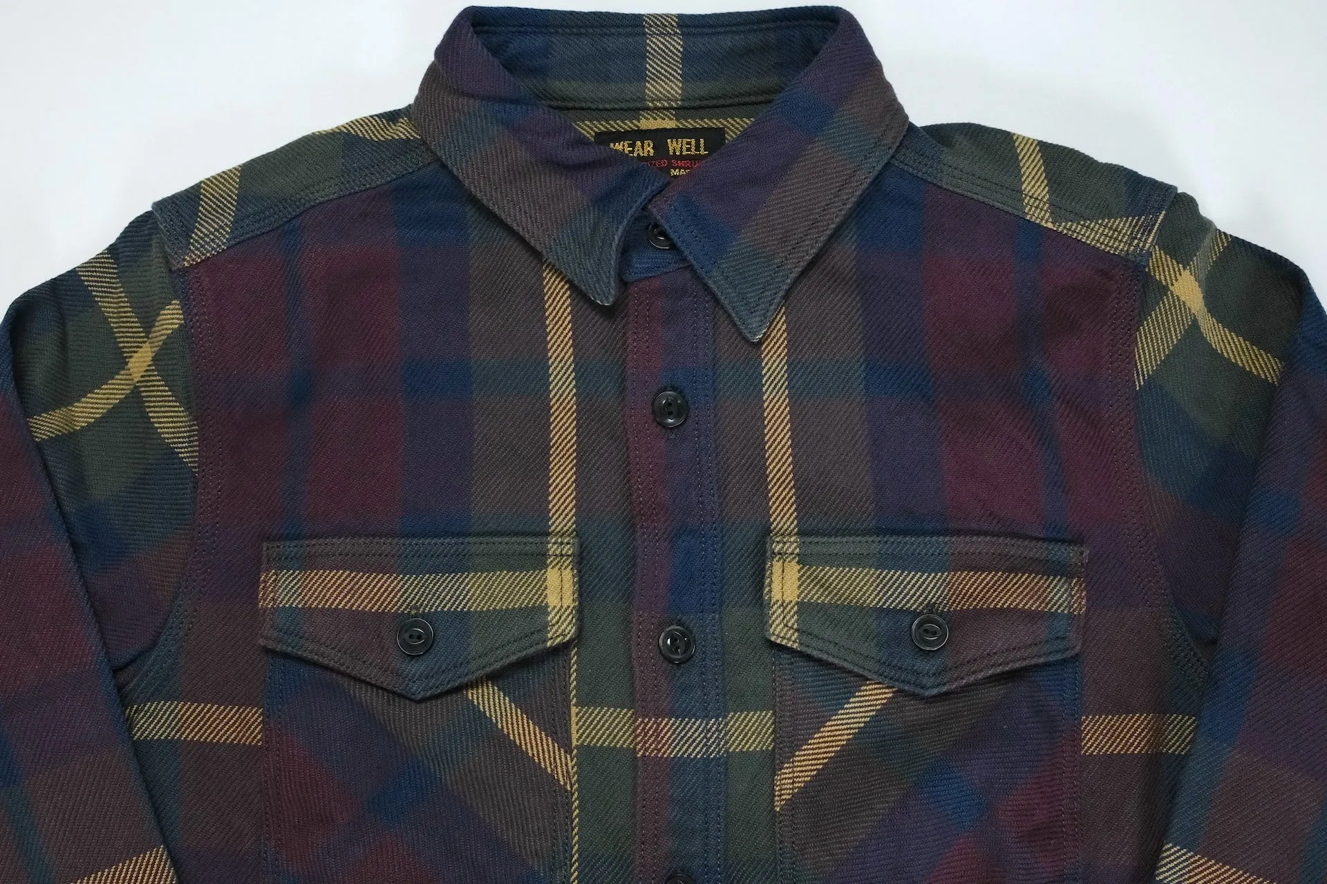UES 15.5oz Ultra-Heavyweight Flannel Utility Workshirt (Maple Red)