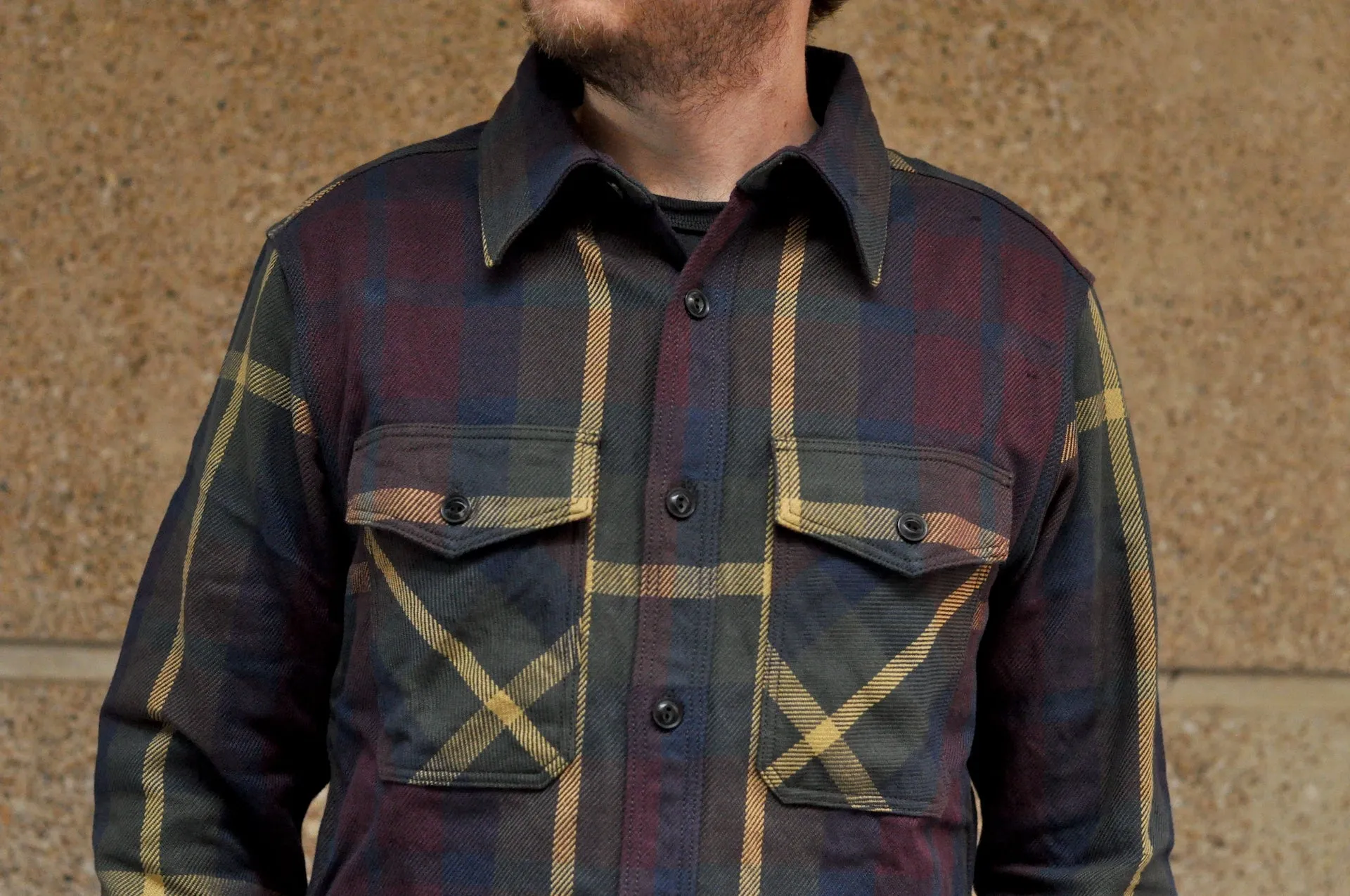 UES 15.5oz Ultra-Heavyweight Flannel Utility Workshirt (Maple Red)
