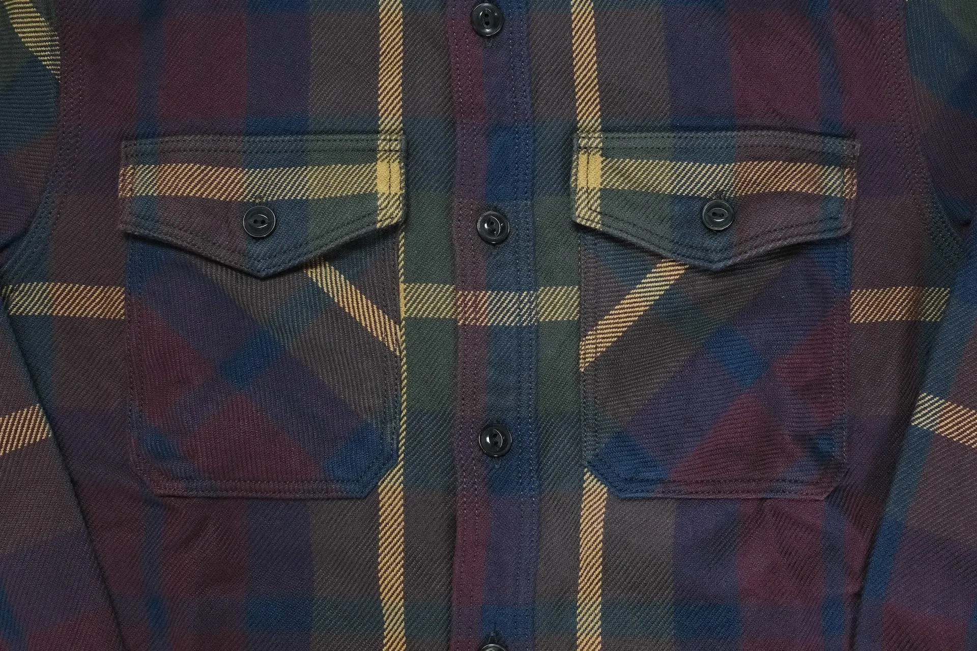 UES 15.5oz Ultra-Heavyweight Flannel Utility Workshirt (Maple Red)