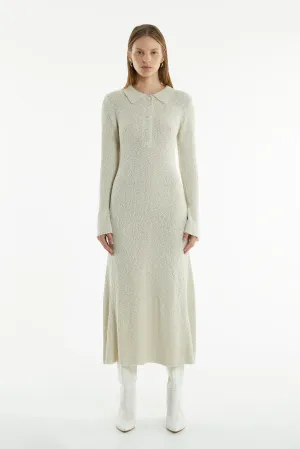 UNBOUND KNIT SHIRT DRESS | SHELL