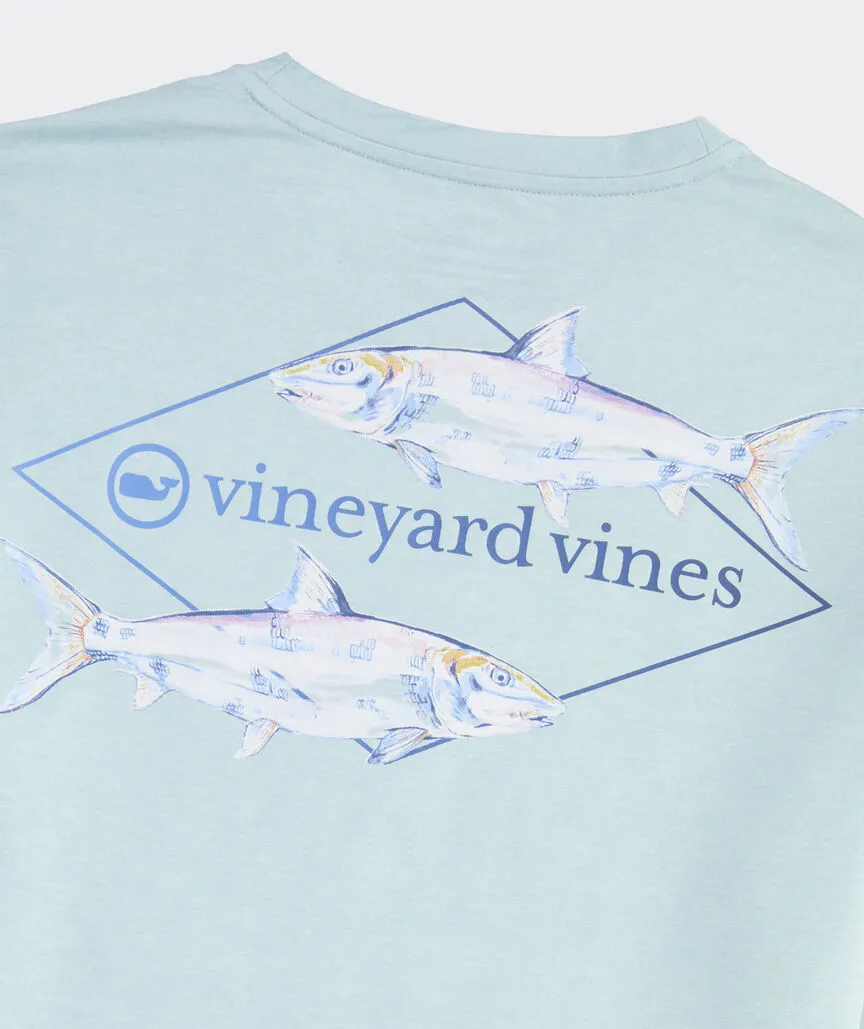 Vineyard Vines Painted Bonefish Long-Sleeve Harbor Performance Tee