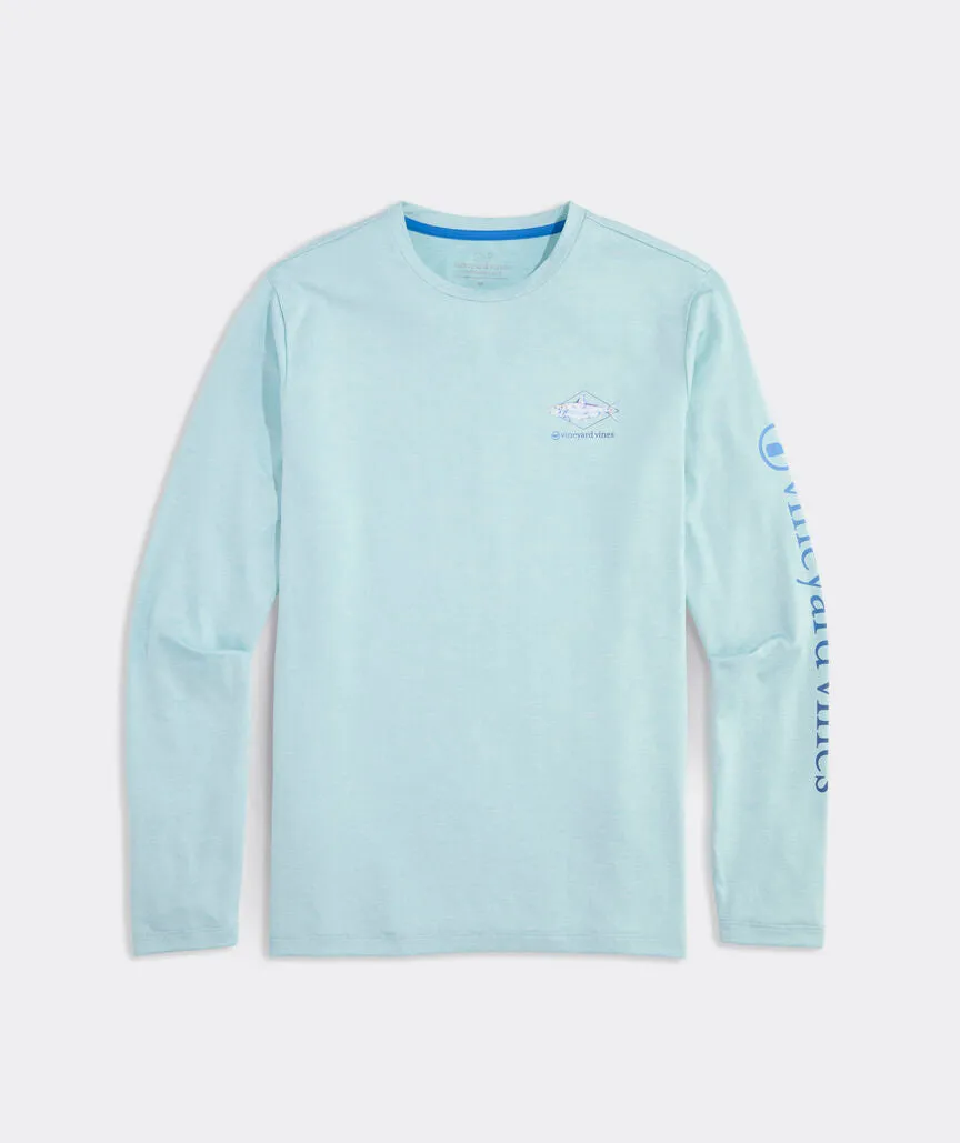 Vineyard Vines Painted Bonefish Long-Sleeve Harbor Performance Tee