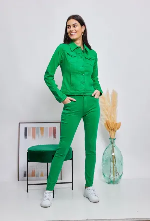 Wholesale Green Slim Colored Jacket