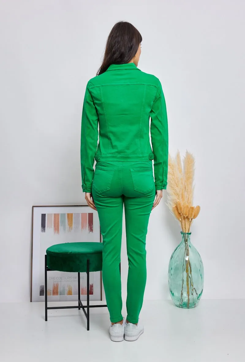 Wholesale Green Slim Colored Jacket