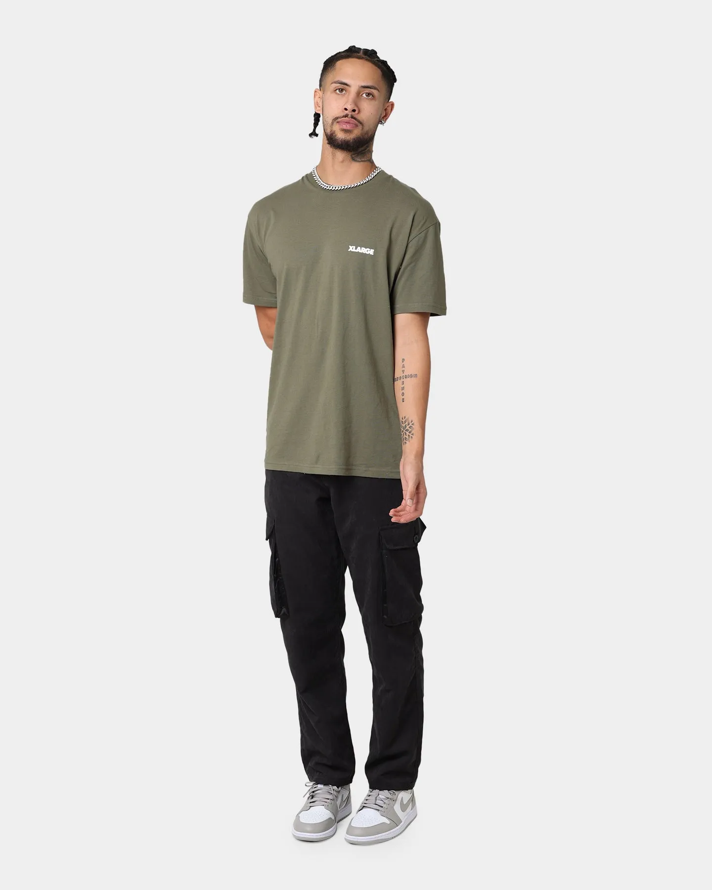 XLARGE 91 Text T-Shirt Military